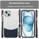 For iPhone 14 Plus Leather Texture MagSafe Magnetic TPU + PC Phone Case(Dark Blue) - 2