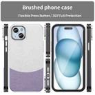 For iPhone 14 Plus Leather Texture MagSafe Magnetic TPU + PC Phone Case(Light Purple) - 2