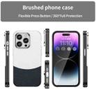 For iPhone 14 Pro Leather Texture MagSafe Magnetic TPU + PC Phone Case(Dark Blue) - 2