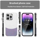 For iPhone 14 Pro Leather Texture MagSafe Magnetic TPU + PC Phone Case(Light Purple) - 2