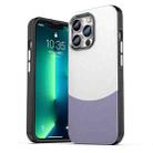 For iPhone 13 Pro Leather Texture MagSafe Magnetic TPU + PC Phone Case(Light Purple) - 1