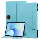 For Honor Pad 9 Cat Buckle Leather Tablet Case(Sky Blue) - 1