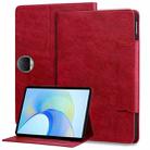 For Honor Pad 9 Cat Buckle Leather Tablet Case(Red) - 1