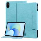 For Honor Pad X8a Cat Buckle Leather Tablet Case(Sky Blue) - 1