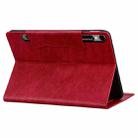 For Samsung Galaxy Tab S9 FE / S9 / S8 / S7 Cat Buckle Leather Smart Tablet Case(Red) - 3