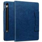For Samsung Galaxy Tab S9 FE / S9 / S8 / S7 Cat Buckle Leather Smart Tablet Case(Royal Blue) - 2