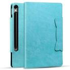 For Samsung Galaxy Tab S9+ / S8+ / S7+ Cat Buckle Leather Smart Tablet Case(Sky Blue) - 2