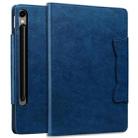 For Samsung Galaxy Tab S9+ / S8+ / S7+ Cat Buckle Leather Smart Tablet Case(Royal Blue) - 2