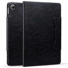For Samsung Galaxy Tab A9+ Cat Buckle Leather Tablet Case(Black) - 2