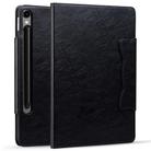 For Samsung Galaxy Tab S10 FE+ Cat Buckle Leather Tablet Case(Black) - 2