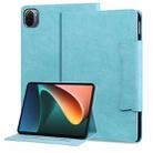 For Xiaomi Pad 5 Cat Buckle Leather Tablet Case(Sky Blue) - 1