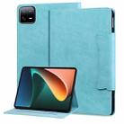 For Xiaomi Pad 6S Pro Cat Buckle Leather Tablet Case(Sky Blue) - 1