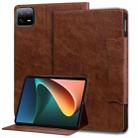 For Xiaomi Pad 6S Pro Cat Buckle Leather Tablet Case(Brown) - 1