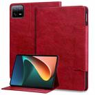 For Xiaomi Pad 6S Pro Cat Buckle Leather Tablet Case(Red) - 1