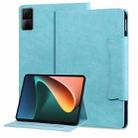 For Xiaomi Redmi Pad SE Cat Buckle Leather Tablet Case(Sky Blue) - 1