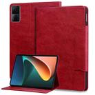 For Xiaomi Redmi Pad SE Cat Buckle Leather Tablet Case(Red) - 1