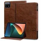 For Xiaomi Pad 7 Cat Buckle Leather Tablet Case(Brown) - 1