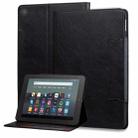 For Amazon Kindle Fire HD 8 2018 Cat Buckle Leather Smart Tablet Case(Black) - 1