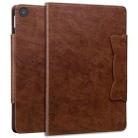 For Amazon Kindle Fire HD 8 2018 Cat Buckle Leather Smart Tablet Case(Brown) - 2
