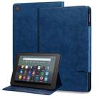 For Amazon Kindle Fire HD 8 2018 Cat Buckle Leather Smart Tablet Case(Royal Blue) - 1