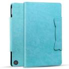 For Amazon Kindle Fire HD 10 2023 / 2021 Cat Buckle Leather Smart Tablet Case(Sky Blue) - 2