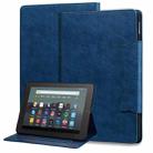 For Amazon Kindle Fire HD 10 2023 / 2021 Cat Buckle Leather Smart Tablet Case(Royal Blue) - 1