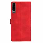 For Huawei P30 Cherry Blossom Butterfly Skin Feel Embossed PU Phone Case(Red) - 3