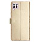 For Huawei P40 lite Cherry Blossom Butterfly Skin Feel Embossed PU Phone Case(Gold) - 3