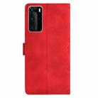 For Huawei P40 Pro Cherry Blossom Butterfly Skin Feel Embossed PU Phone Case(Red) - 3