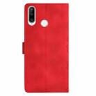 For Huawei Y6p Cherry Blossom Butterfly Skin Feel Embossed PU Phone Case(Red) - 3