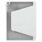 For iPad 9.7 2018 & 2017 / Air / Air2 GEBEI Acrylic TPU 3-folding Rotating Smart Tablet Leather Case withh Pen Slot(Grey) - 3