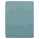 For iPad Air 11 2025 / 2024 / Air 5 GEBEI Acrylic TPU 3-folding Rotating Smart Tablet Leather Case withh Pen Slot(Dark Green) - 2