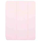 For iPad Air 11 2024 / Air 5 / Air 4 GEBEI Acrylic TPU 3-folding Rotating Smart Tablet Leather Case withh Pen Slot(Pink) - 2