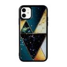 For iPhone 11 Marble Series Stars Powder Dropping Epoxy TPU Protective Case(Splicing Marble) - 1