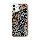 For iPhone 11 Pro Max Marble Series Stars Powder Dropping Epoxy TPU Protective Case(Leopard Plaid) - 1