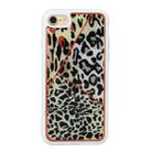 For iPhone SE 2022 / SE 2020 / 8 / 7 Marble Series Stars Powder Dropping Epoxy TPU Protective Case(Leopard Plaid) - 1