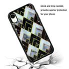 For iPhone XR Marble Series Stars Powder Dropping Epoxy TPU Protective Case(Diamond Plaid) - 4