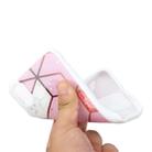 For iPhone XR Marble Series Stars Powder Dropping Epoxy TPU Protective Case(Pink Plaid) - 3