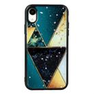 For iPhone XR Marble Series Stars Powder Dropping Epoxy TPU Protective Case(Splicing Marble) - 1