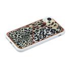 For iPhone XR Marble Series Stars Powder Dropping Epoxy TPU Protective Case(Leopard Plaid) - 2
