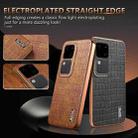 For vivo S18 / S18 Pro AZNS Electroplated Frame Crocodile Texture Full Coverage Phone Case(Black) - 3