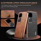 For vivo V30 / V30 Pro AZNS Electroplated Frame Crocodile Texture Full Coverage Phone Case(Black) - 3