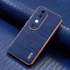 For vivo S19 AZNS Electroplated Frame Crocodile Texture Full Coverage Phone Case(Blue) - 2