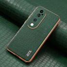 For vivo S19 Pro AZNS Electroplated Frame Crocodile Texture Full Coverage Phone Case(Green) - 2