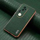 For vivo S20 Pro AZNS Electroplated Frame Crocodile Texture Full Coverage Phone Case(Green) - 2