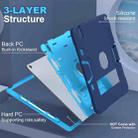 For iPad Air 13 2024 Contrast Color Silicone Acrylic PC Tablet Case with Holder(Navy Blue) - 2