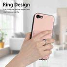 For iPhone SE 2022 / SE 2020 / 8 R20 Crossbody Rope Ring Card Holder Phone Case(Pink) - 2