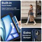 For iPad Air 11 2025 / 2024 Contrast Color Robot Silicone Hybrid PC Tablet Case(Navy Black) - 2