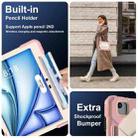 For iPad Air 11 2024 Contrast Color Robot Silicone Hybrid PC Tablet Case(Rose Gold Beige) - 2