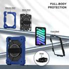 For iPad mini 2024 / mini 6 Contrast Color Robot Silicone Hybrid PC Tablet Case(Navy Black) - 3